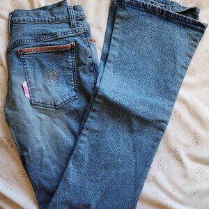 (NWT) Voyage Passion sz 29 Vintage Y2K Bootcut Jeans Pink Details